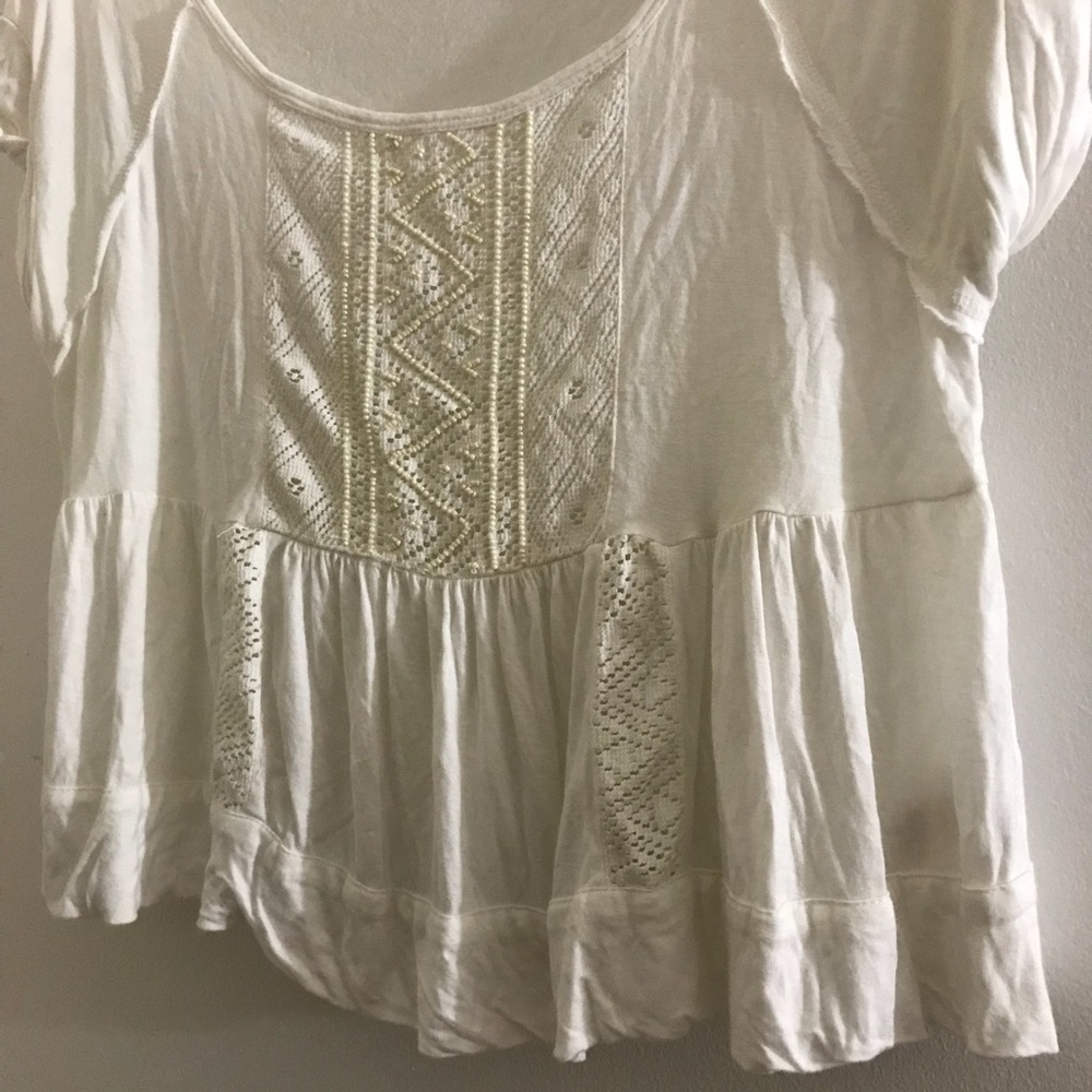 Free People boho peasant peplum top - Picture 5 of 8